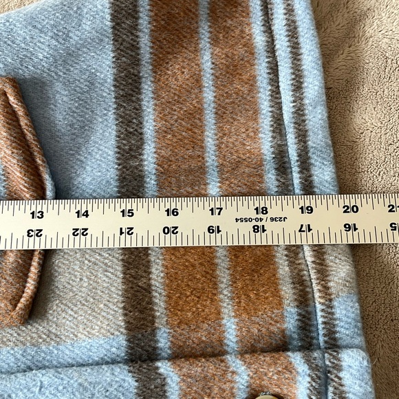 For the REPUBLIC Women's Cropped Plaid Thick Flannel Jacket Shacket Size M New - Picture 15 of 15